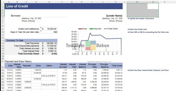Line Of Credit Tracker